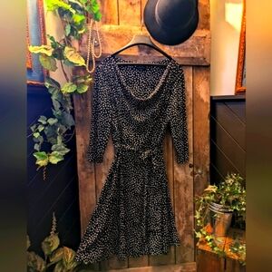 Tahari polka dot dress.